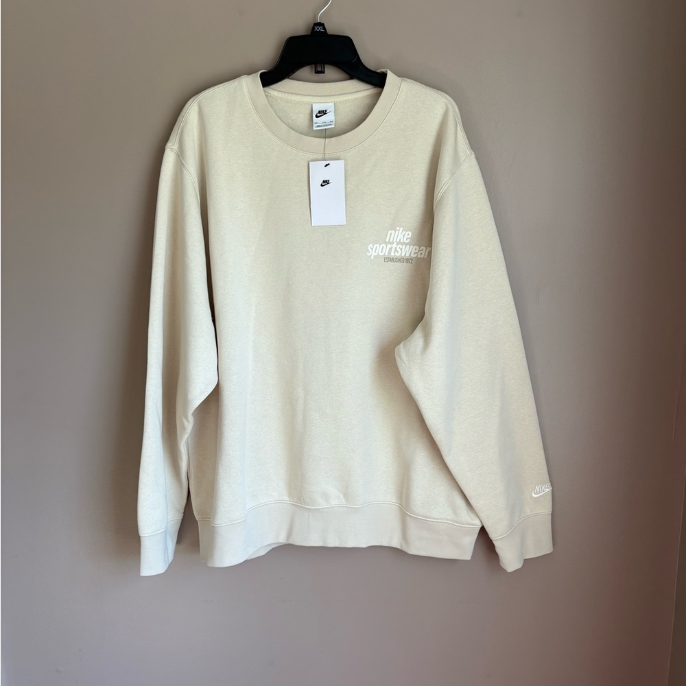 Nike Men's Crewneck Sweatshirt in Cream